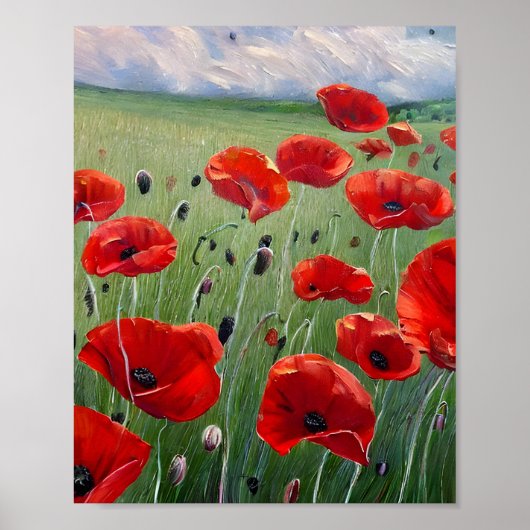 Poster Poppies rouges (Devant)