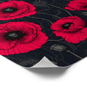 Poster Poppies rouges (Coin)