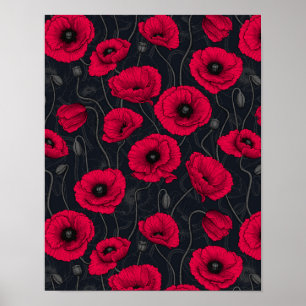 Poster Poppies rouges