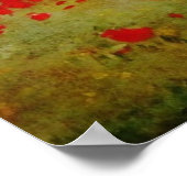 Poster Poppies rouges par Monet - Poppy Field Parasol Fem (Coin)