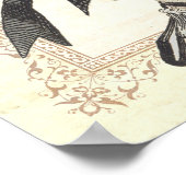 Poster Poppies Vintages de mode en Casquette (Coin)