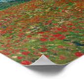 Poster Poppy field by Vincent van Gogh Fine Art (Coin)