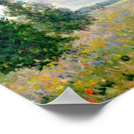 Poster Poppy Fields near Argenteuil by Claude Monet (Coin)