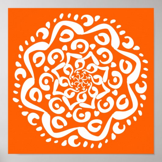 Poster Poppy Mandala (Devant)