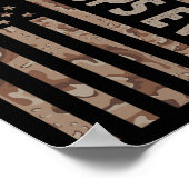Poster Pops Ever Us Drapeau Américain Funny Grand-Père39s (Coin)