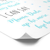 Poster Popsicle Blue Boy Premier anniversaire Jalon (Coin)