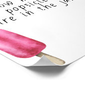 Poster Popsicle - devinez combien de popsicles sont dans (Coin)