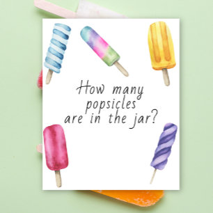 Poster Popsicle - devinez combien de popsicles sont dans