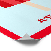 POSTER POPSICLE JUSTE CHILLING AMUSANT TRAITEMENTS ÉTÉ PU (Coin)
