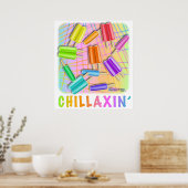 POSTER POPSICLES POP ART (Cuisine)