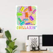 POSTER POPSICLES POP ART (Bureau à domicile)