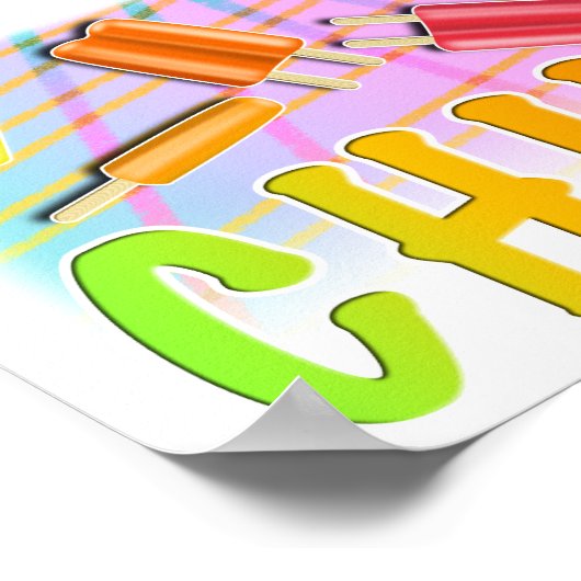 POSTER POPSICLES POP ART (Coin)