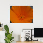 Poster Populaire orange avec BW (Bureau à domicile)