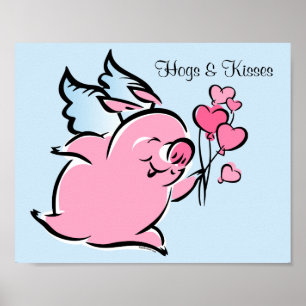 Poster Porc de Valentine