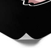 Poster Porc Drôle Rocher et Roulette Pig Pun Dark BG (Coin)