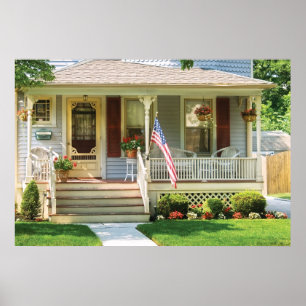 Poster Porche - La maison d'une petite vieille dame