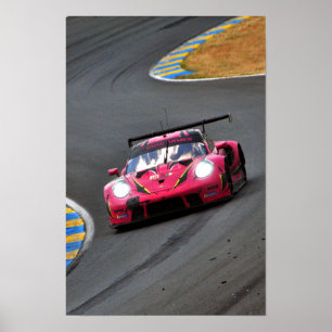 Poster Porsche 911 RSR no85 24 Heures du Mans 2023