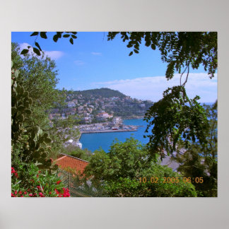 Poster Port à Nice, France