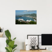 Poster Port à St. Thomas Îles Vierges américaines (Bureau à domicile)