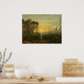 Poster Port au coucher du soleil - Claude Lorrain Fine Ar (Cuisine)