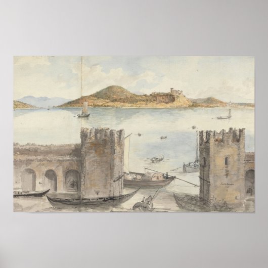 Poster Port d'Arona (1795) Charles Gore (Devant)