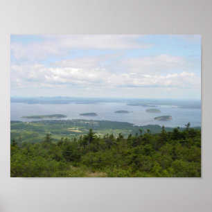 Poster Port de barre, Maine