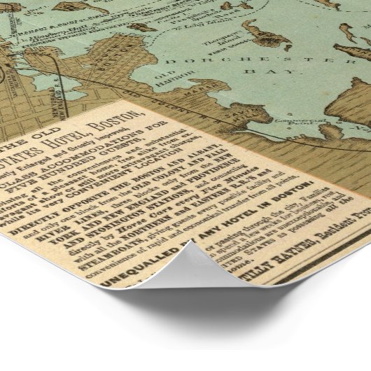 Poster Port de Boston (Coin)