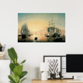 Poster Port de Boston, 1850-1855 (Bureau à domicile)