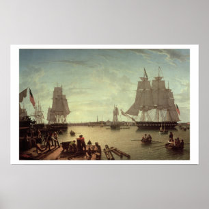Poster Port de Boston de quai de constitution
