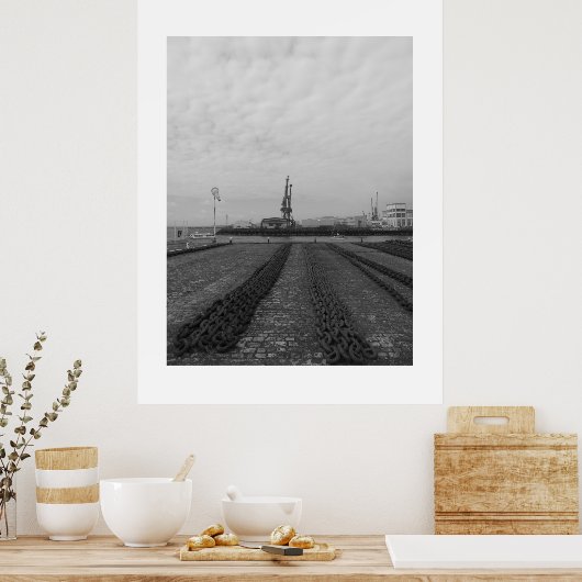 Poster port de Brest (Cuisine)