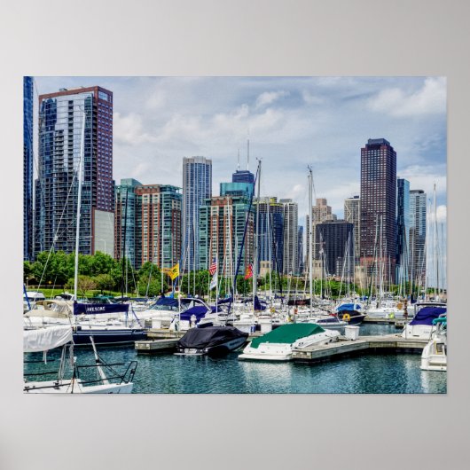 Poster Port de Chicago (Devant)