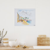 Poster Port de Concarneau | Bretagne, France (Cuisine)