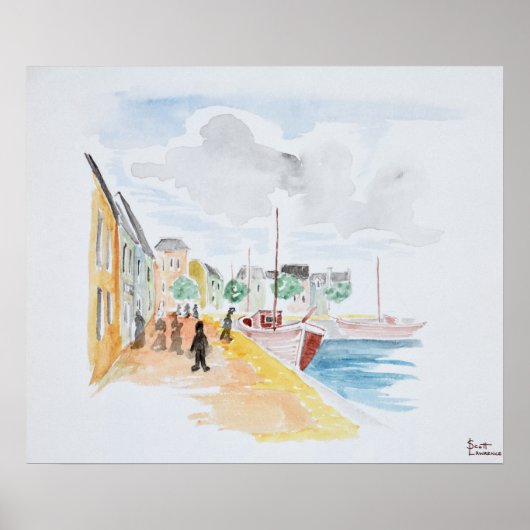 Poster Port de Concarneau | Bretagne, France (Devant)