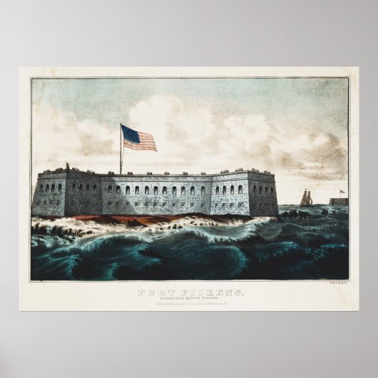 Poster Port de Fort Pickens Pensacola Floride (Devant)