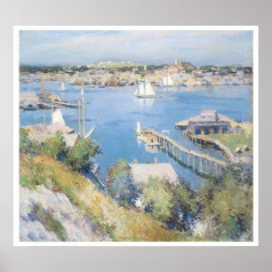 Poster Port de Gloucester, 1895 Willard Leroy Metcalf