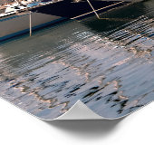 Poster Port de Golfe Juan en France (Coin)