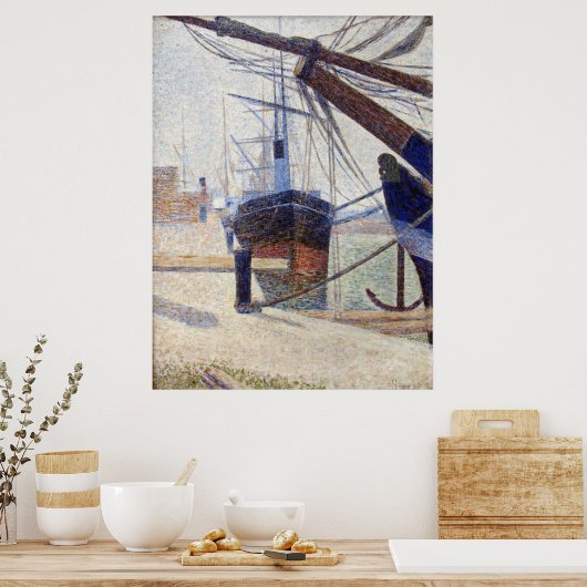 Poster Port de Honfleur (Cuisine)