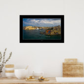 Poster Port de La Valette (île de Malte) (Cuisine)