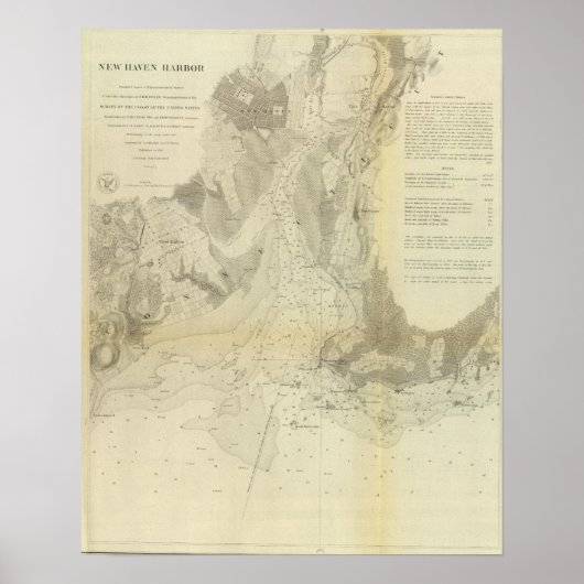 Poster Port de New Haven (Devant)