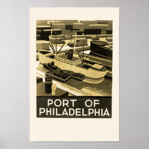Poster Port de Philadelphie