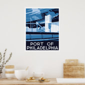 Poster Port De Philadelphie 1936 WPA (Cuisine)