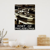 Poster Port de Philadelphie WPA (Cuisine)