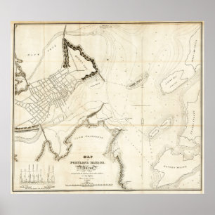 Poster Port de Portland 1833