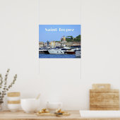Poster Port de Saint-Tropez, Côte d'Azur (Cuisine)