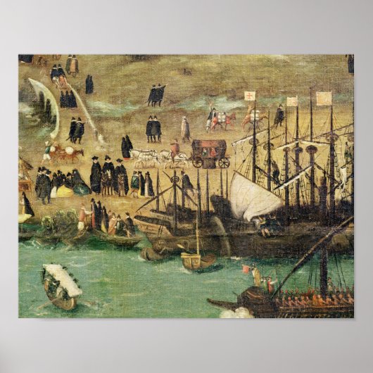 Poster Port de Séville, c.1590 (Devant)
