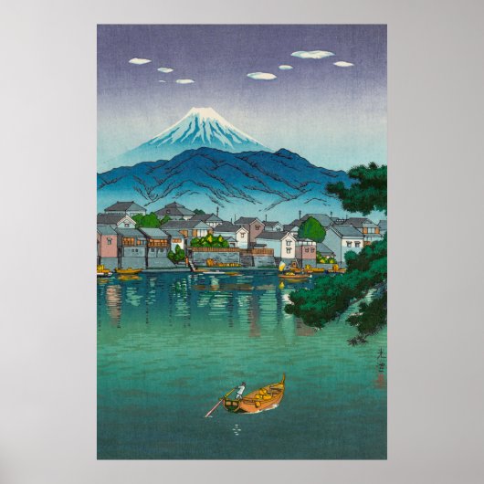 Poster Port de Tokaido Numazu par Tsuchiya Koitsu (Devant)