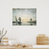 Poster Port d'entrée Le Havre - Eugène Boudin Art (Cuisine)