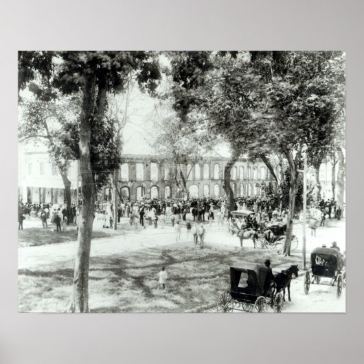 Poster Port d'Espagne, Trinidad, 1891 (Devant)