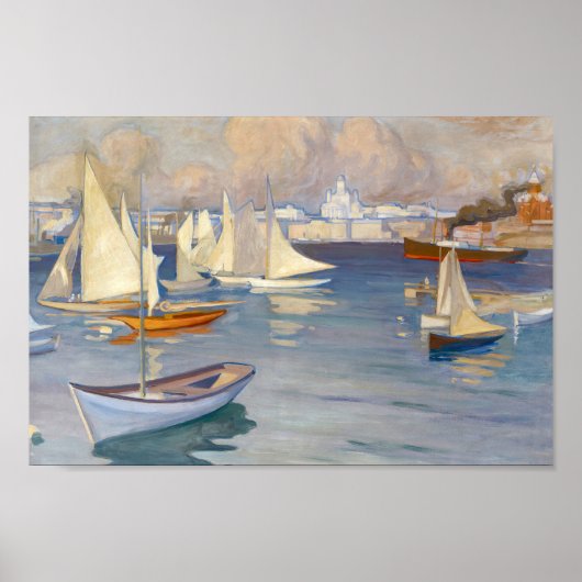 Poster Port d'Helsinki | Albert Edelfeel (Devant)