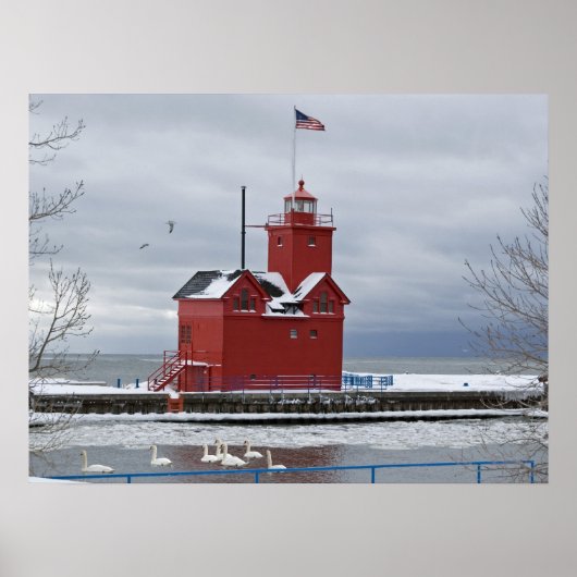 Poster Port d'hiver (Devant)